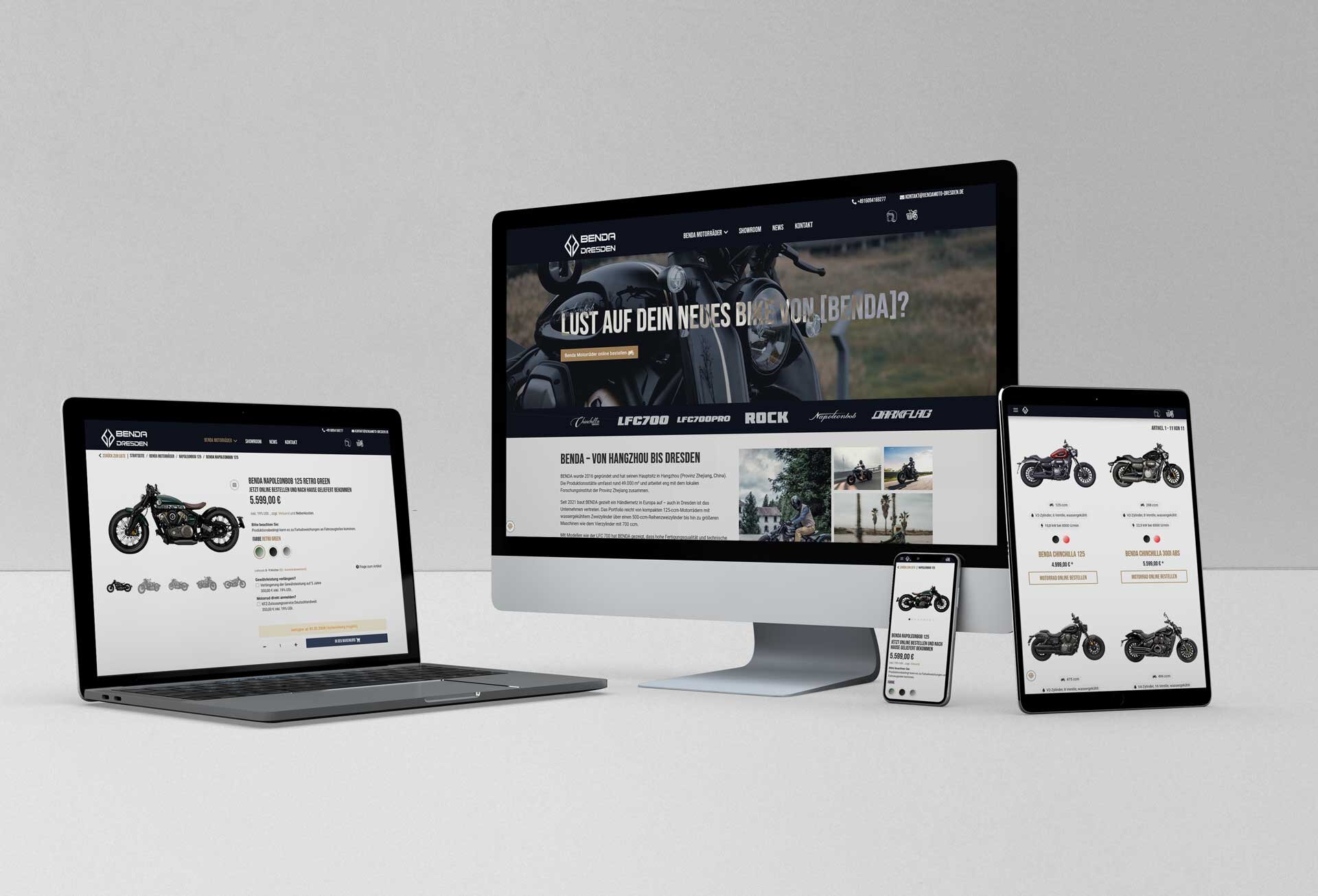 Bendamoto Dresden - Online Shop für Motorräder