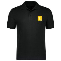 Schwarzes Poloshirt mit Logo