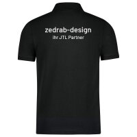 Schwarzes Poloshirt mit Logo
