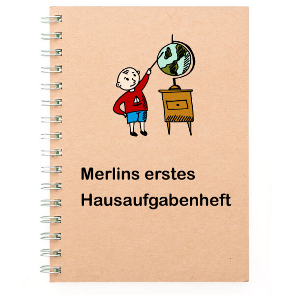 Notizbuch mit Wunschmotiv